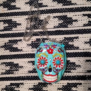 Sugar skull crossbody bag
